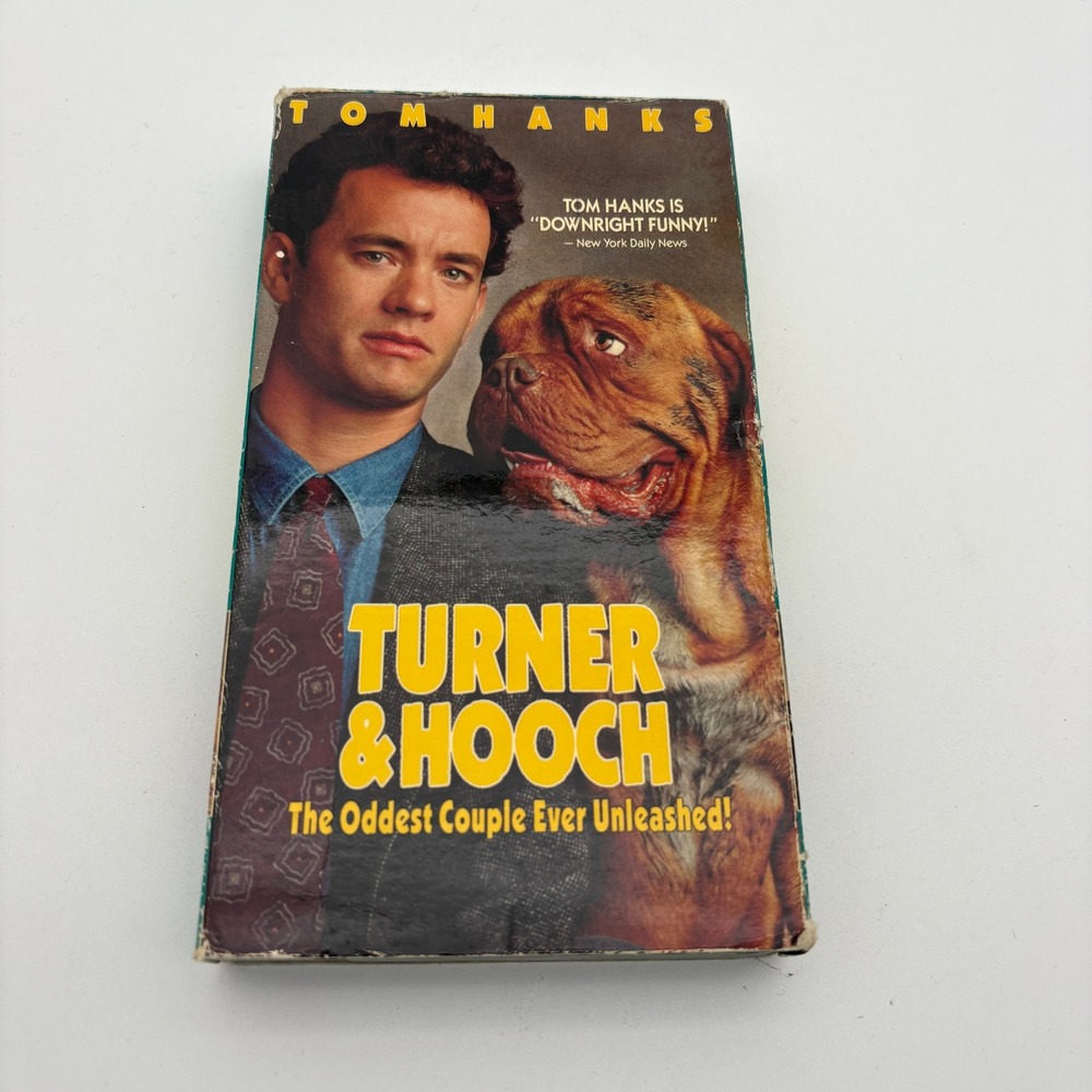 Turner & Hooch VHS‎ 1989 Tom Hanks Comedy Crime Movie Touchstone Home Video PG